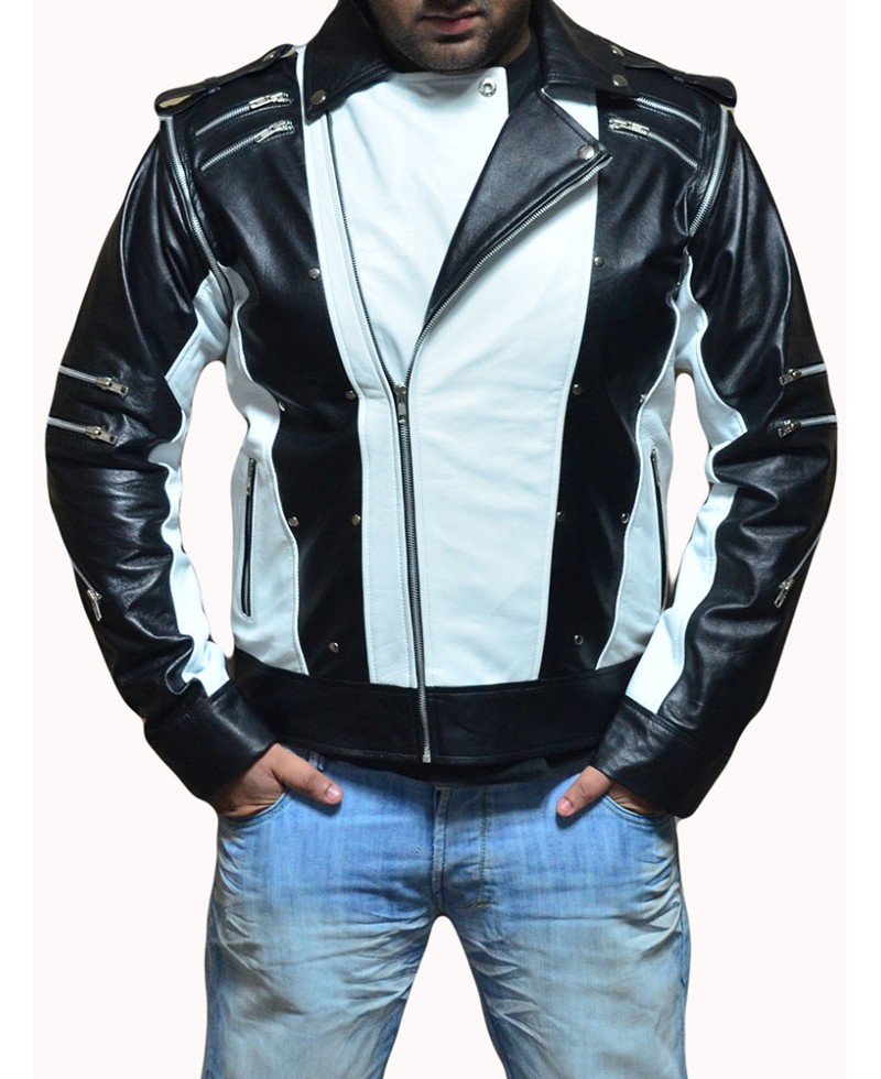 Double Rider White Black Jacket Jackets Maker Michael Jackson Pepsi White Leather Jacket Front 800x980