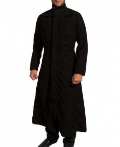 cheap long black coat