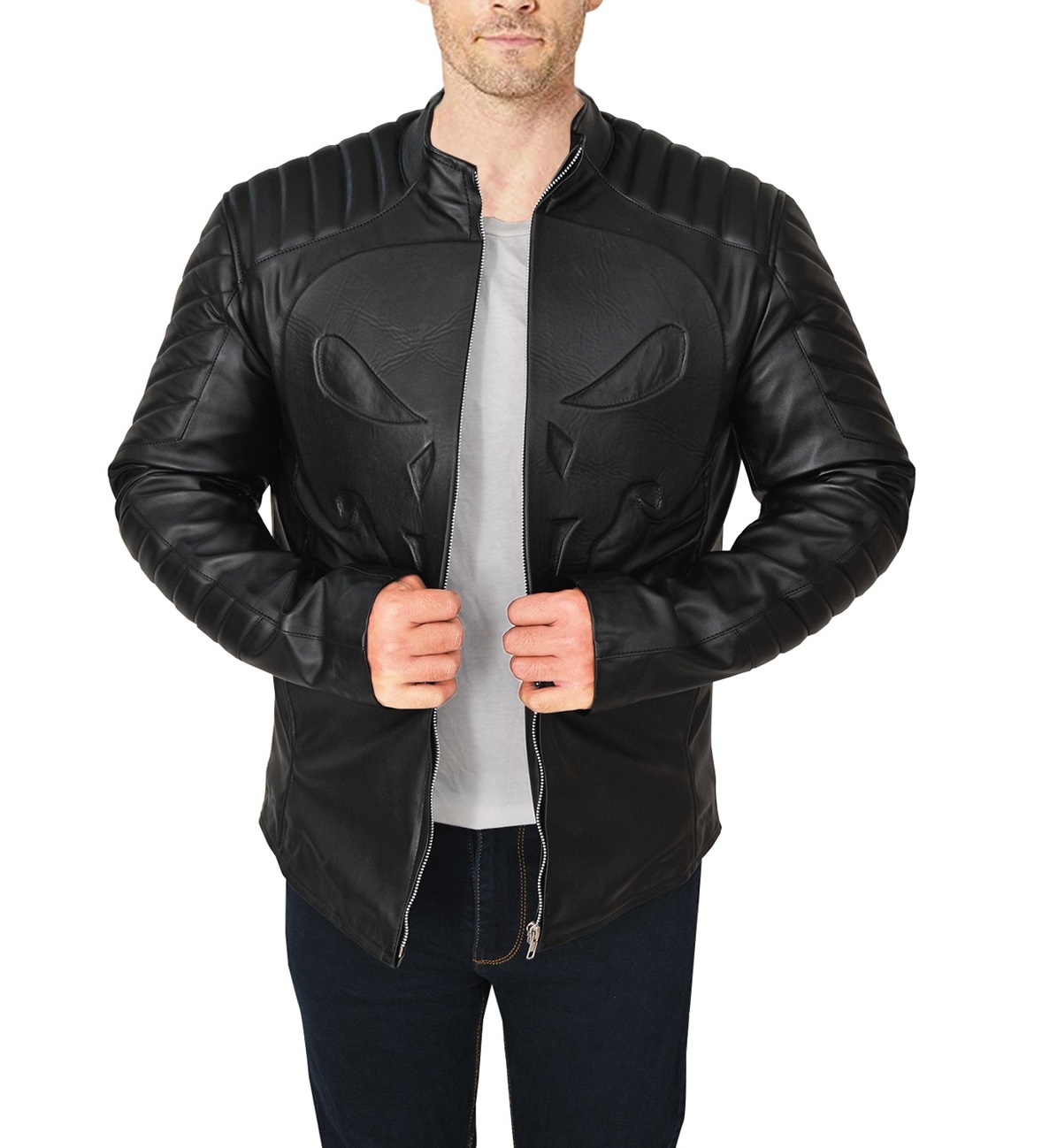 the punisher motorcycle jacket