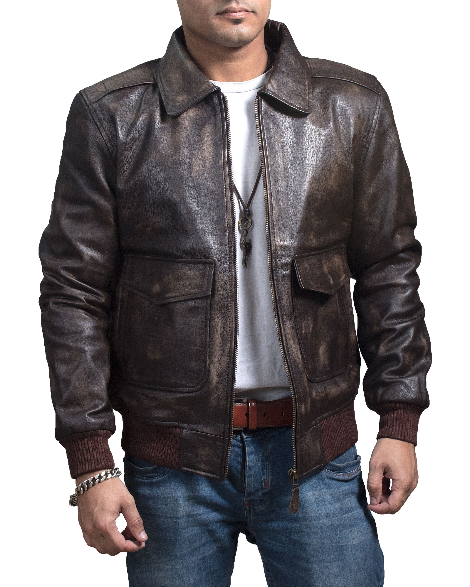 air force a2 leather flight jacket
