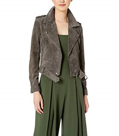 grey suede jacket womens