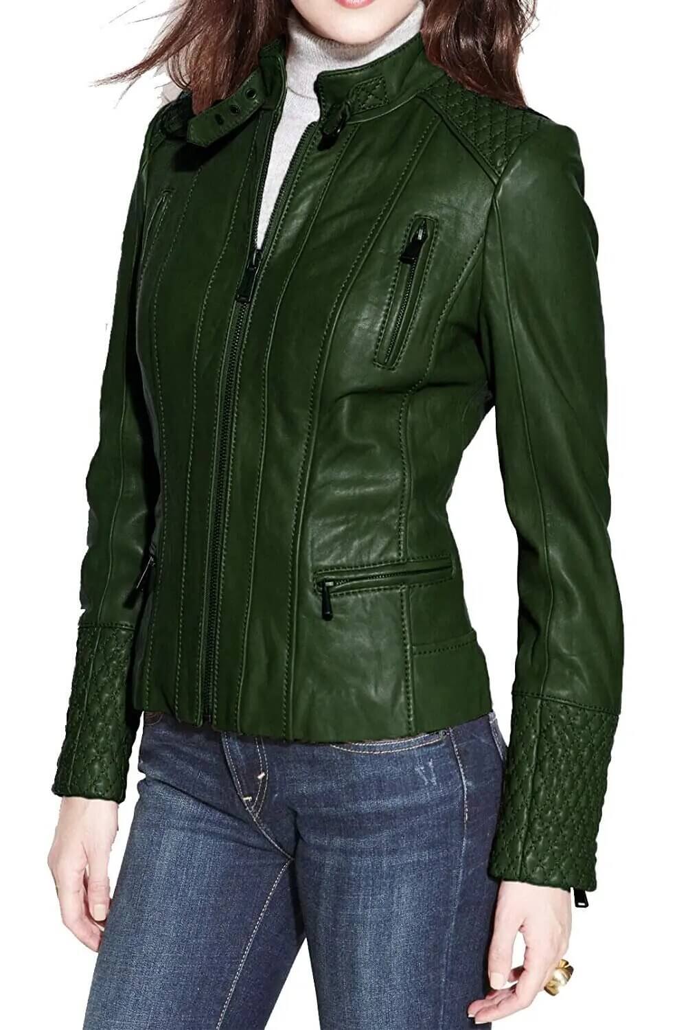 quilted biker jacket