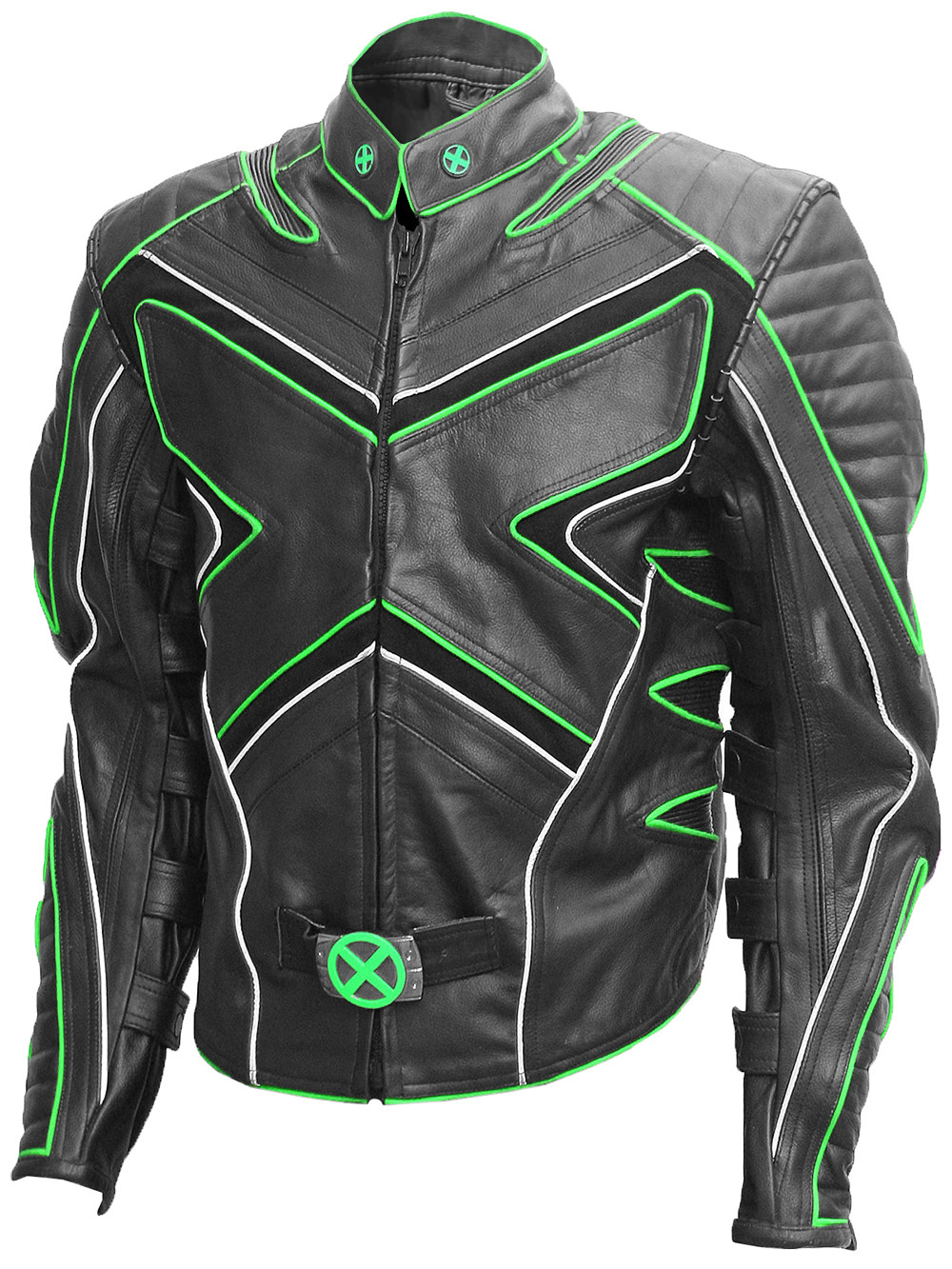 green and black jacket