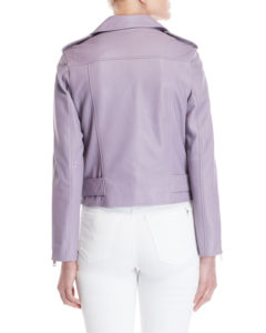 lavender moto jacket