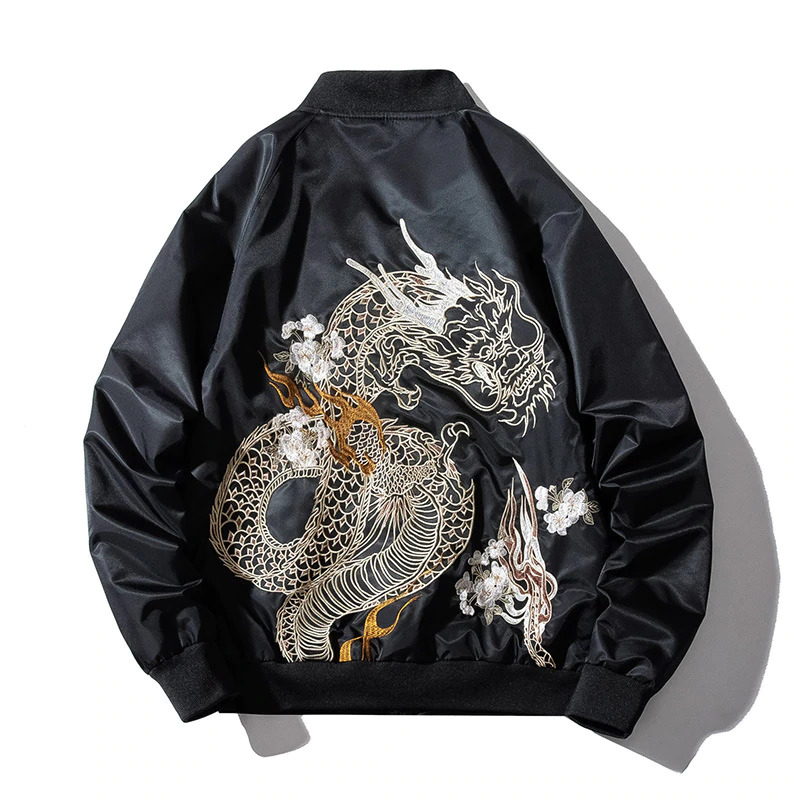 embroidered flight jacket