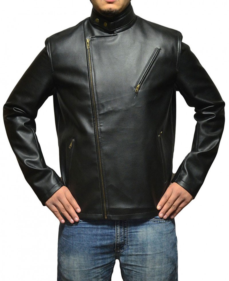 Tony Stark Iron Man Black Leather 