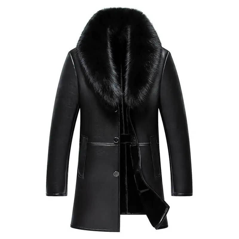 big fur collar coat