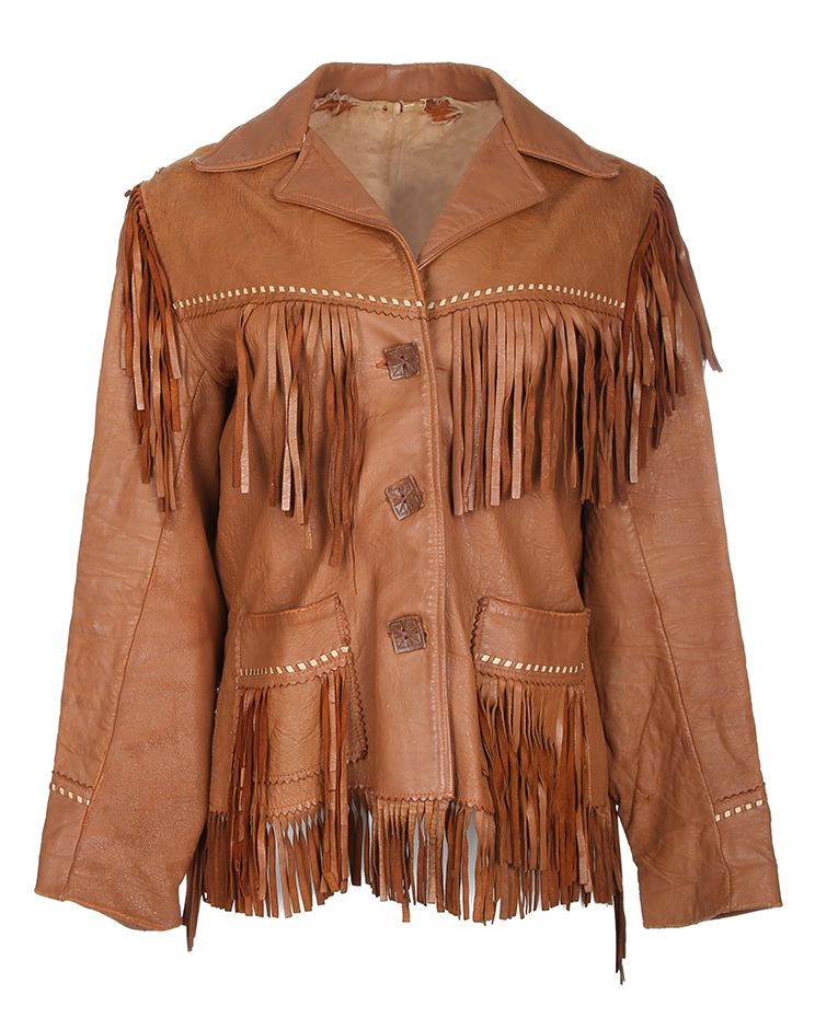 Women's Western Fringed Leather Jacket 