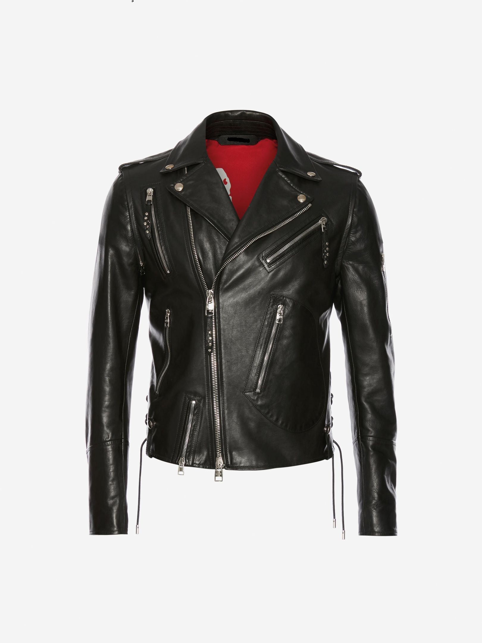 Calfskin leather jacket men's Clearance