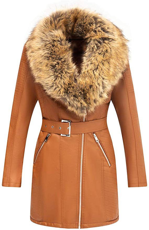 suede jacket with fur collar