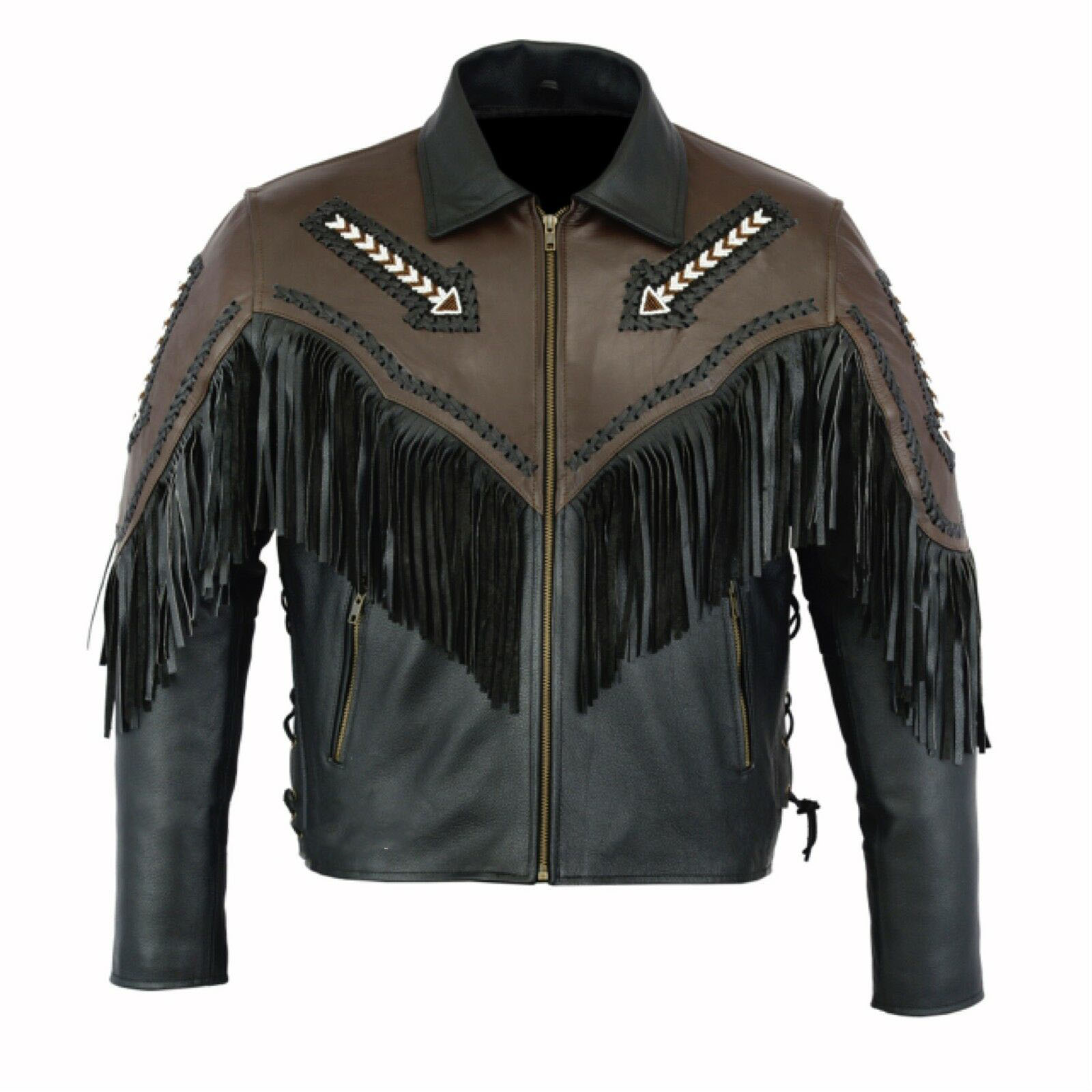 tassel leather jacket