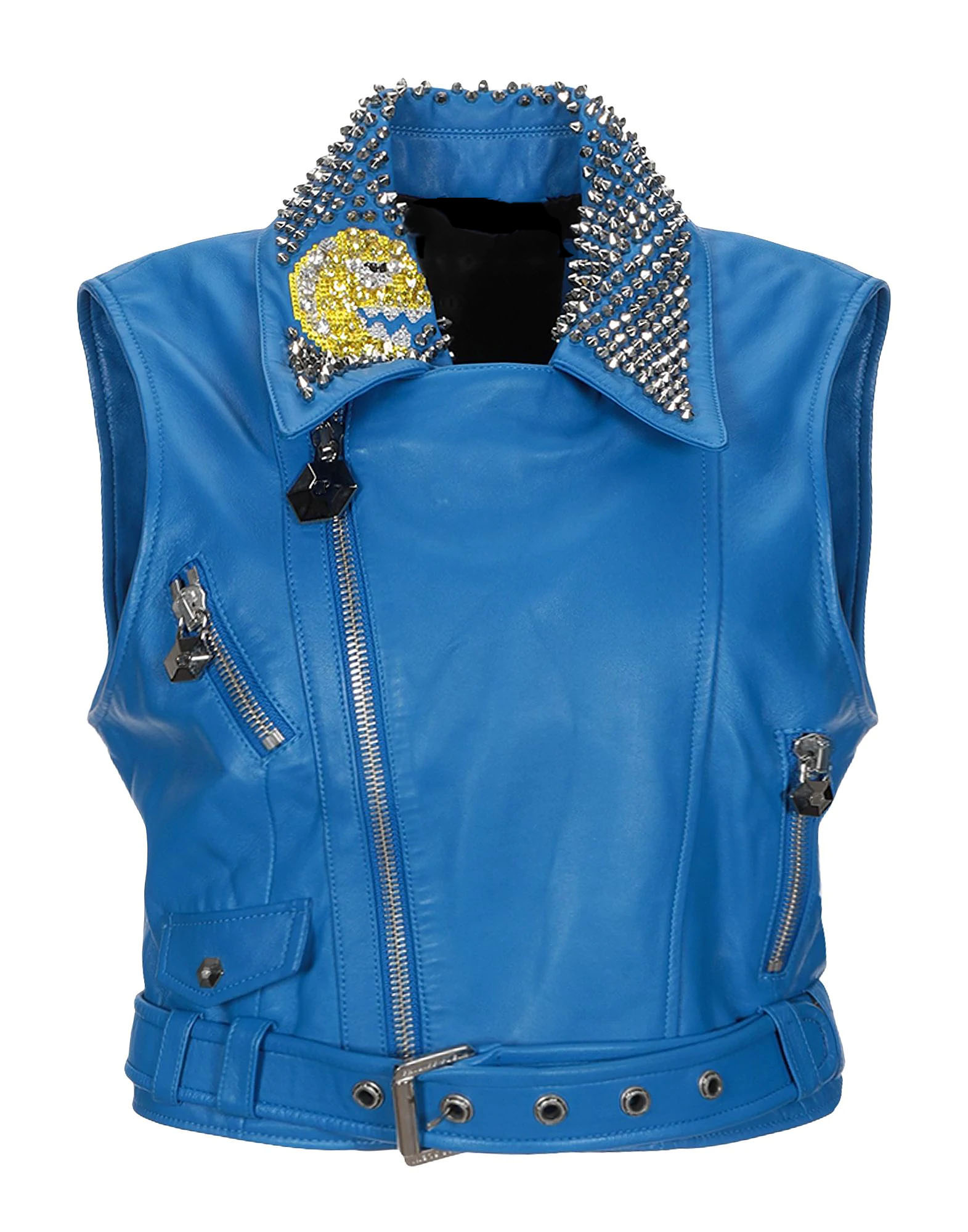 sleeveless biker jacket