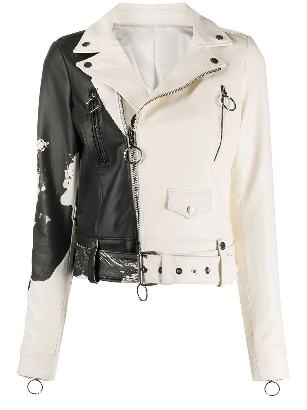 painted biker jacket