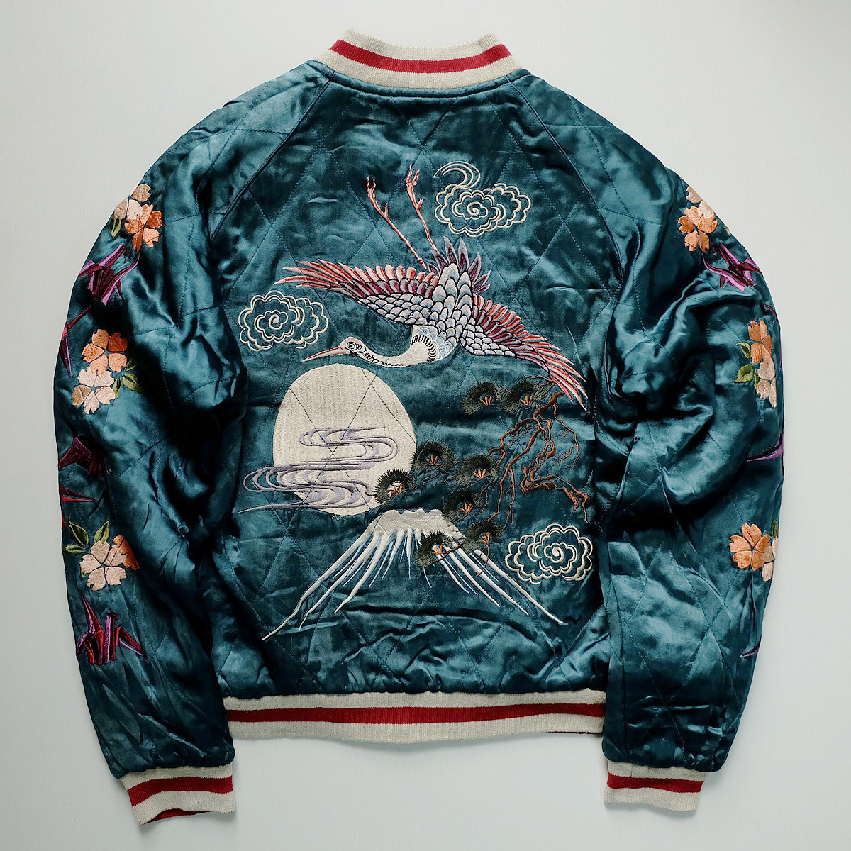 cherry blossom bomber jacket