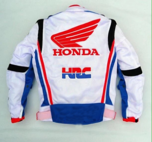 HONDA Red And Blue Bikes Jackets - Jackets Maker
