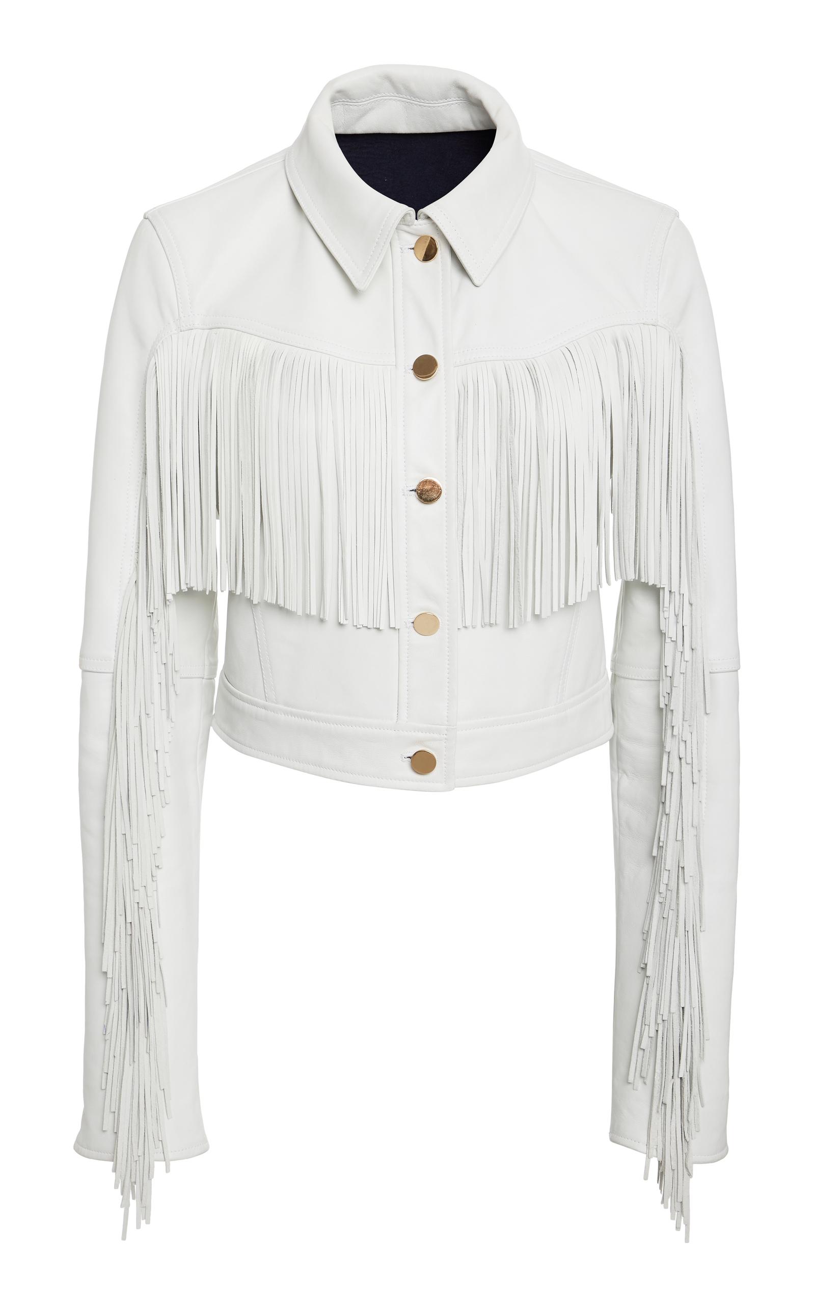 jacket with fringe sleeves