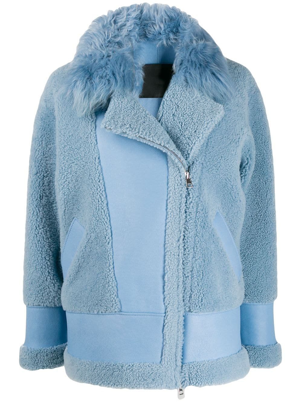 blue aviator jacket