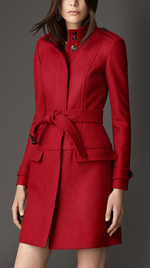 structured wool coat