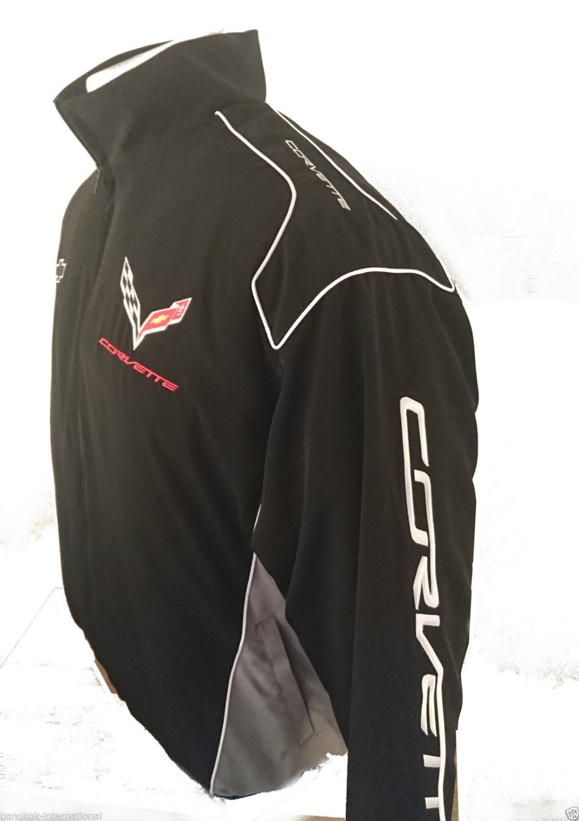 Corvette C7 Wind Breaker Black Jacket 