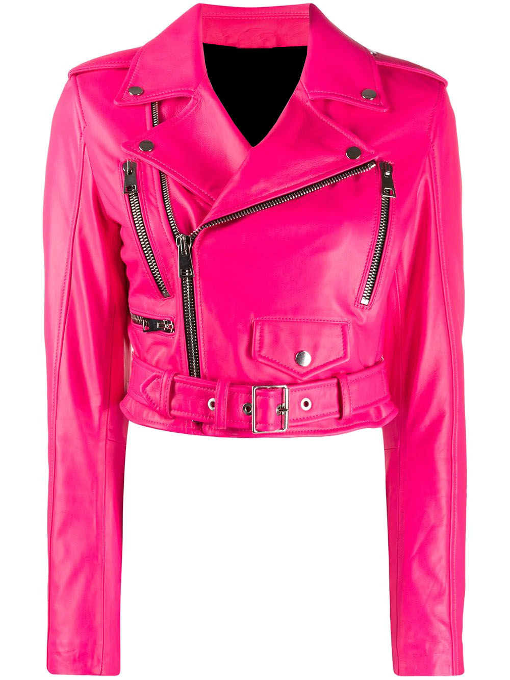 pink rider jacket