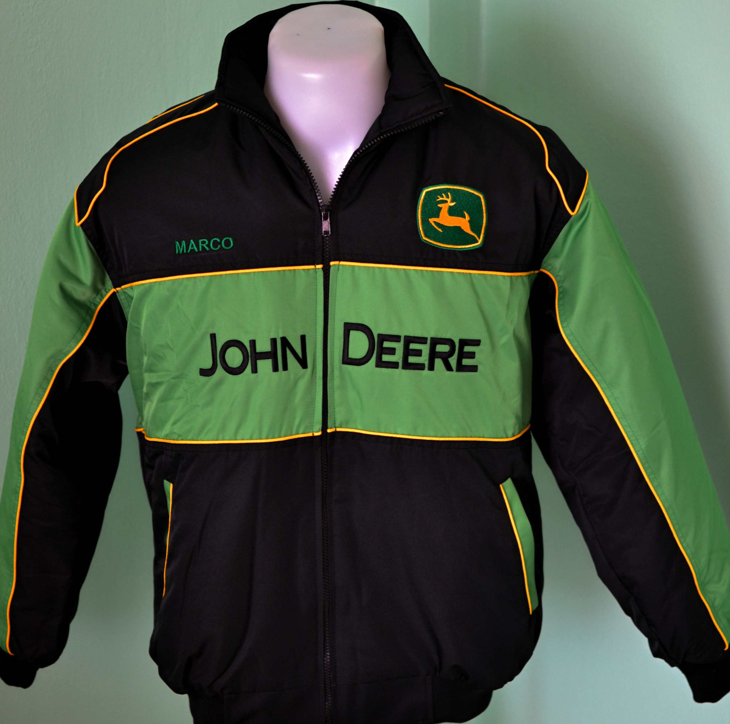 john deere leather jacket