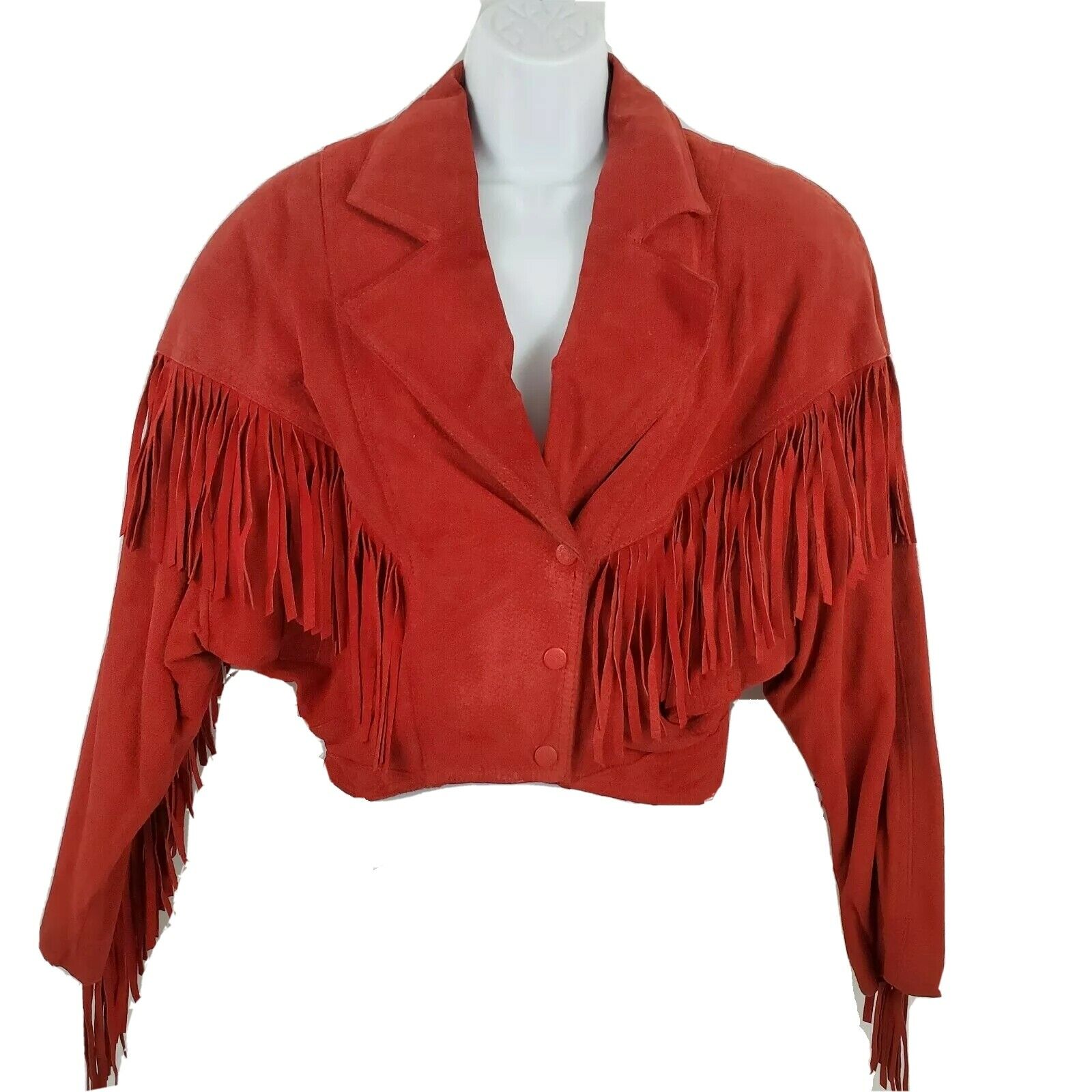 red fringe leather jacket