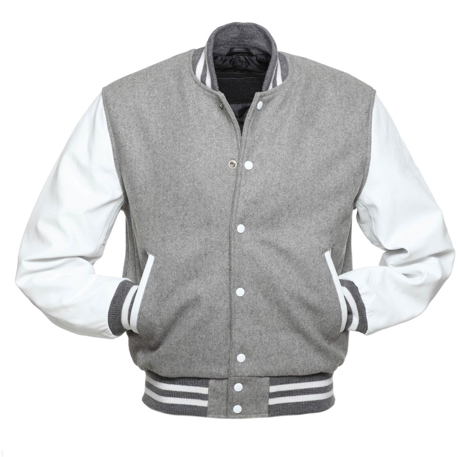 black and white baseball jacket