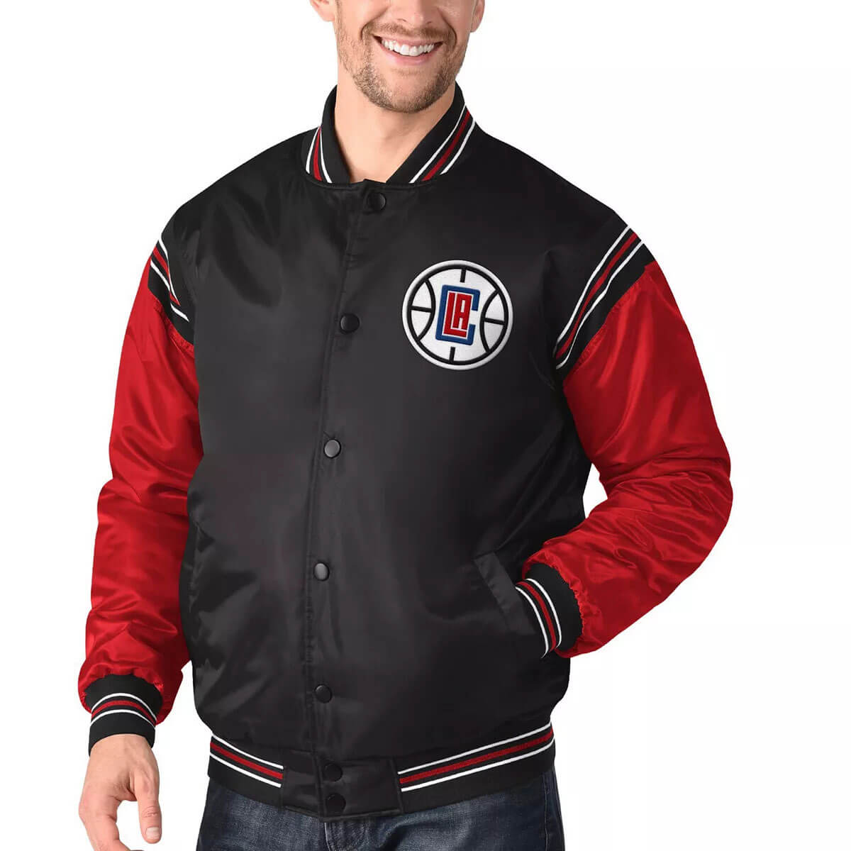 Black\u0026Red Los Angeles Clippers Varsity 