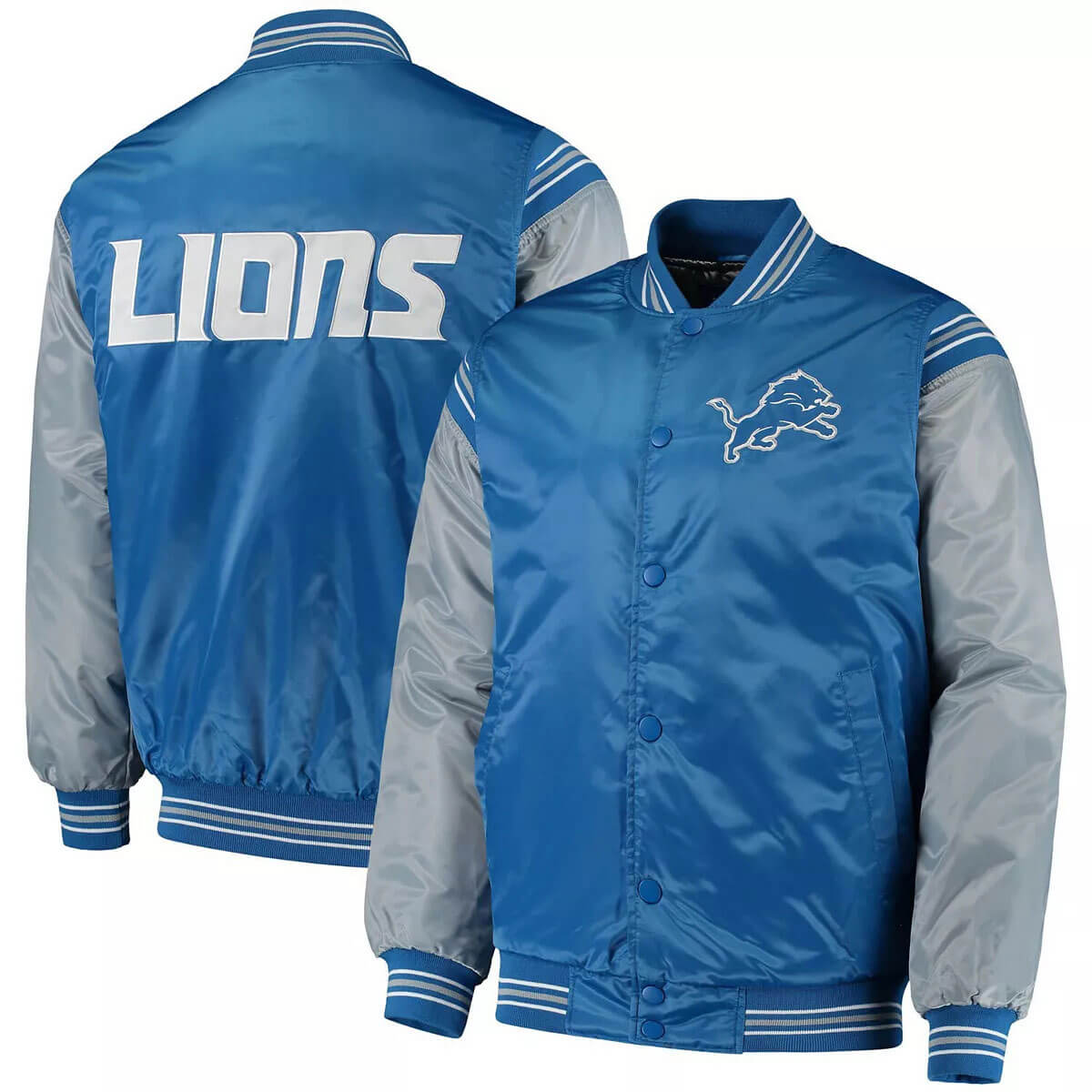 silver varsity jacket