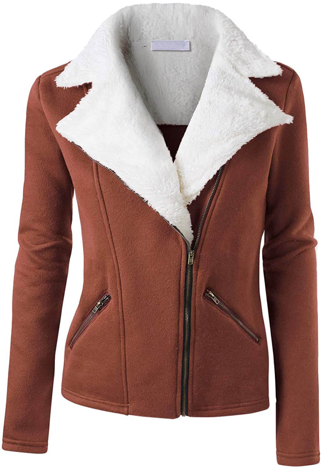 leather and wool jacket womens