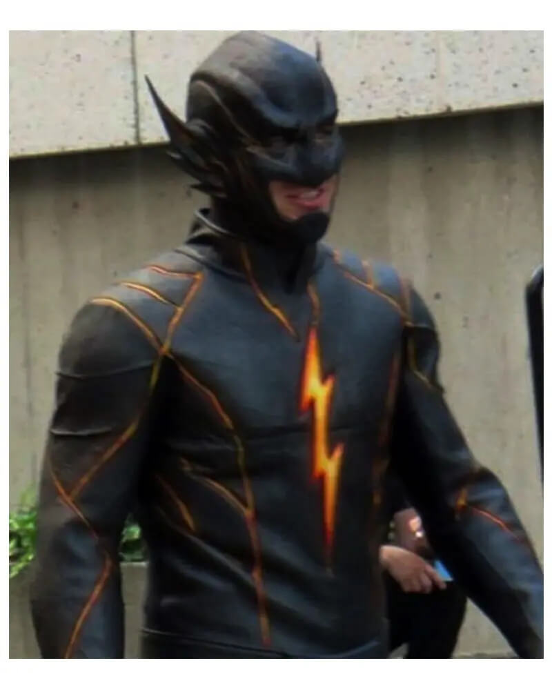 Todd Lasance The Flash Rival Black Racer Leather Jacket Jackets Maker