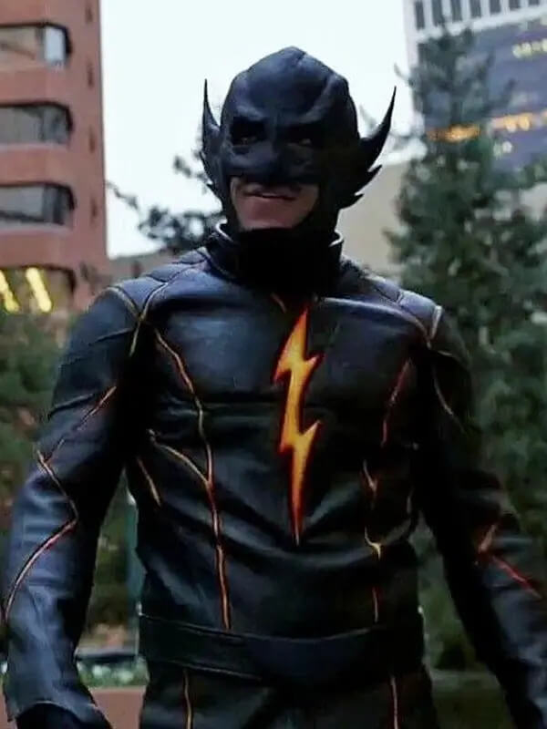 Todd Lasance The Flash Rival Black Racer Leather Jacket Jackets Maker