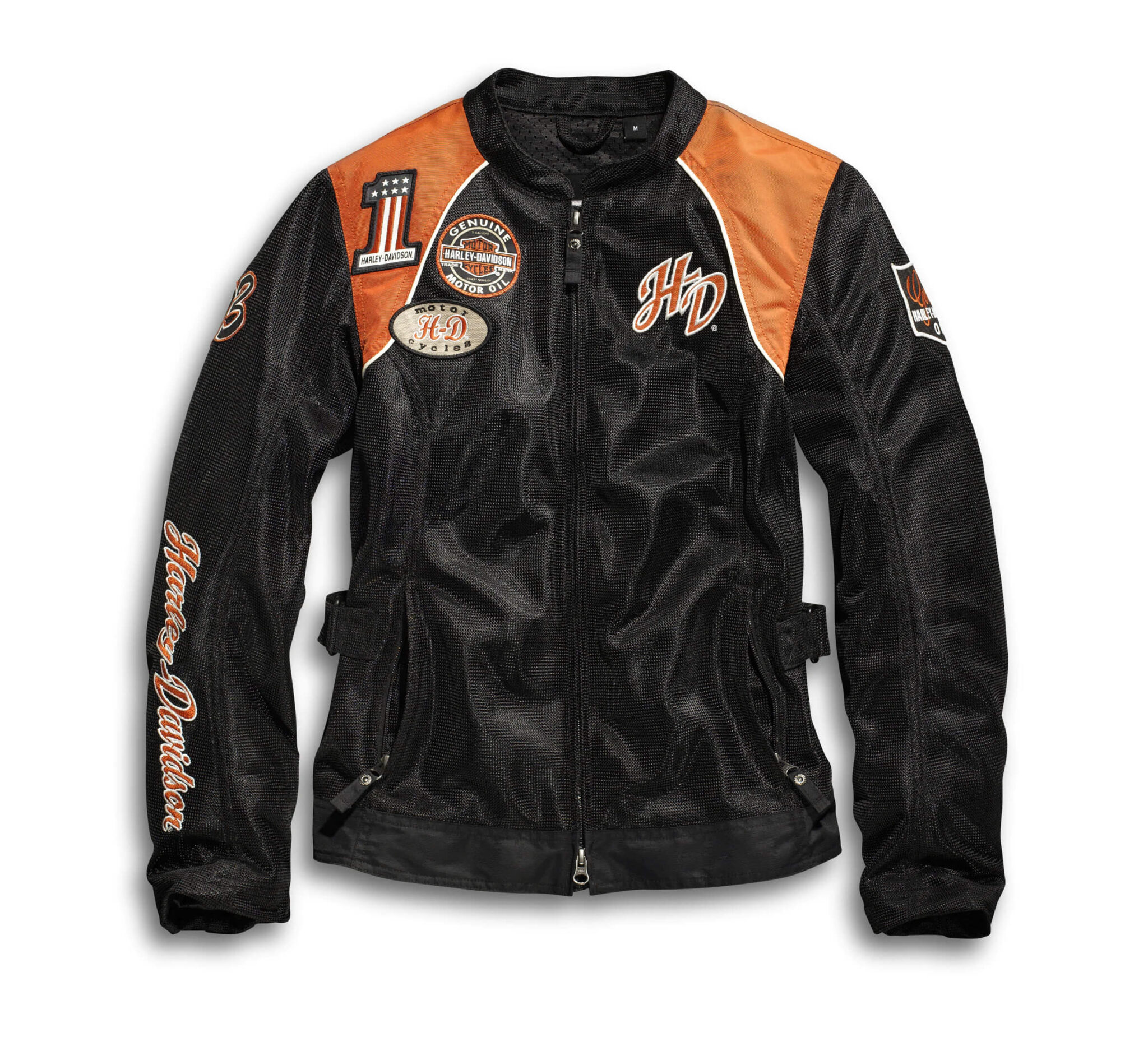 Harley Davidson Black and Orange Jacket - Jackets Maker