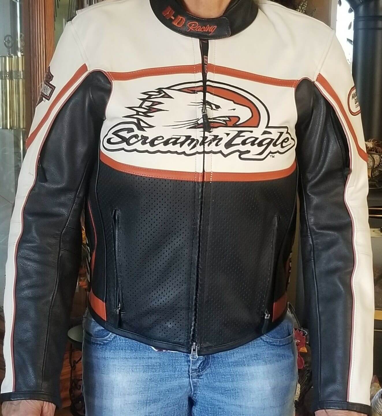 harley davidson screamin eagle leather jacket