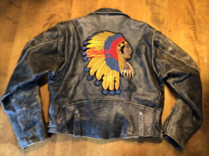 Indian Motorcycle Racing Black Leather 