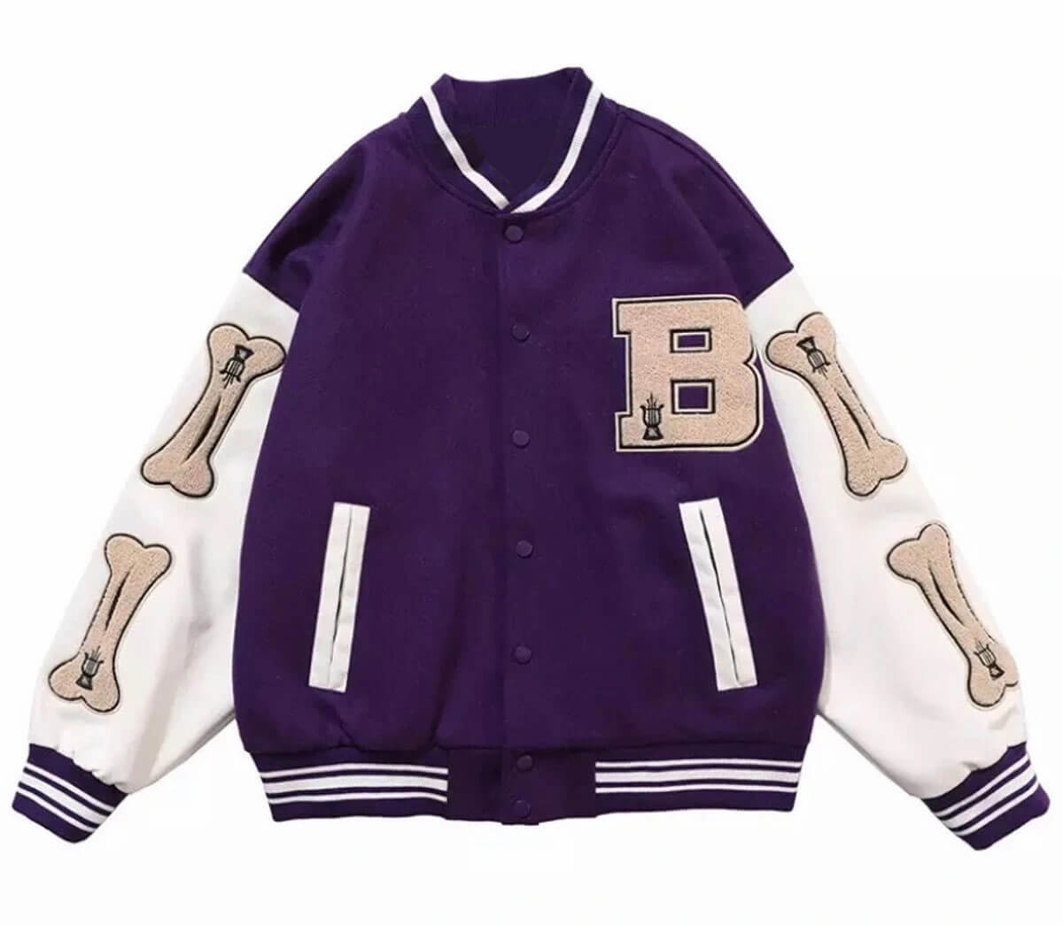 skeleton baseball jacket