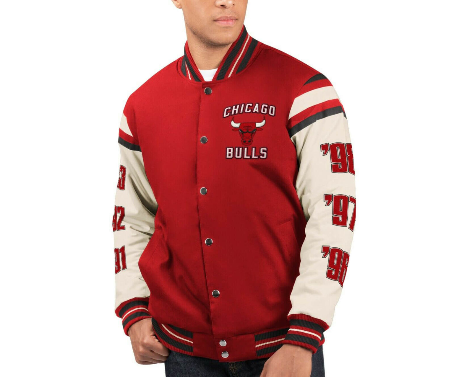 bulls varsity jacket mens