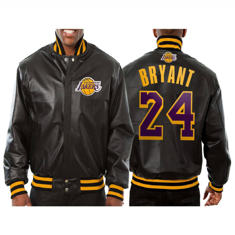 kobe bryant with championship jacket