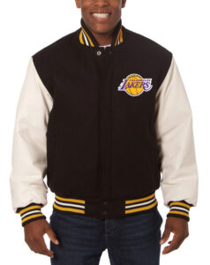 two tone varsity jacket