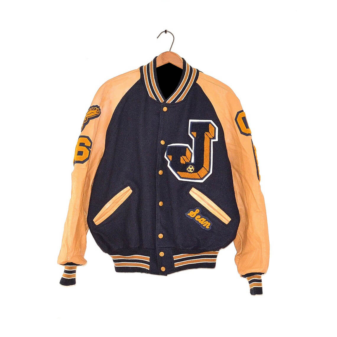 old varsity jacket