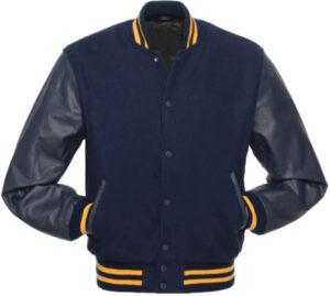 navy blue baseball jacket