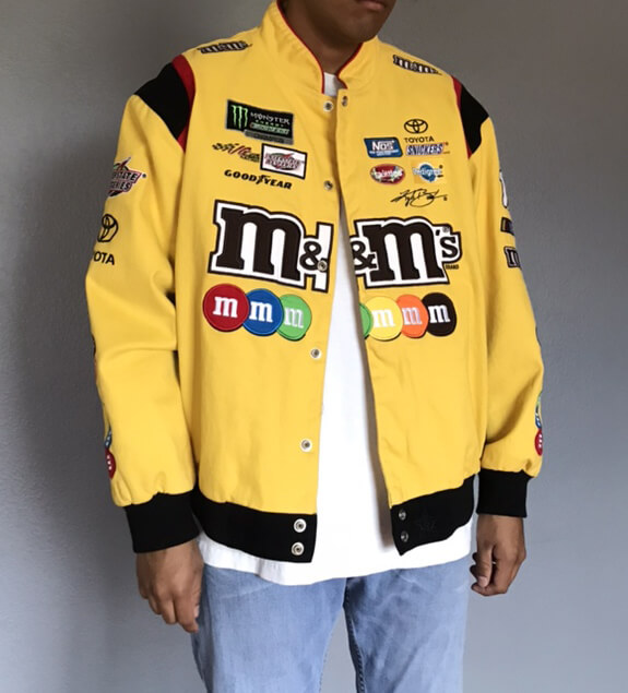 Yellow NASCAR M\u0026M Cotton Jacket 
