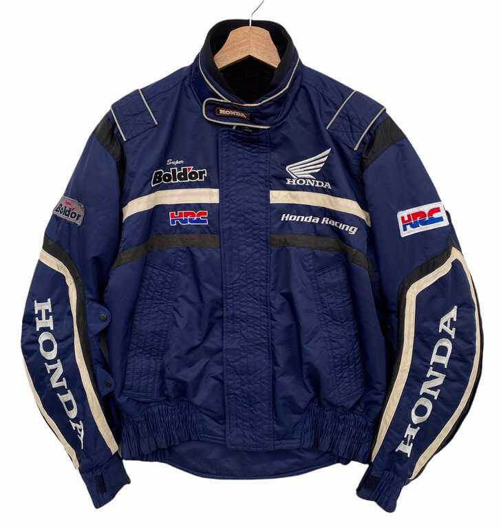 Blue Honda Team Motorcycle Racing 
