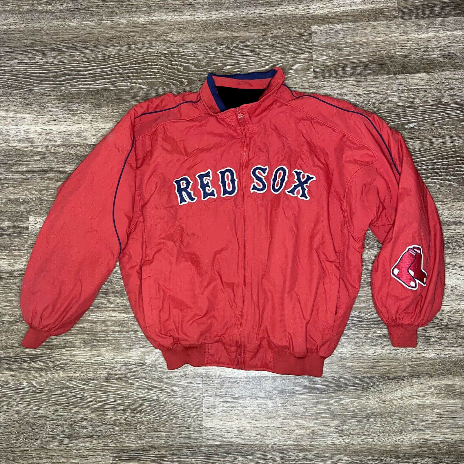 Red Vintage MLB Boston Red Sox Jacket 