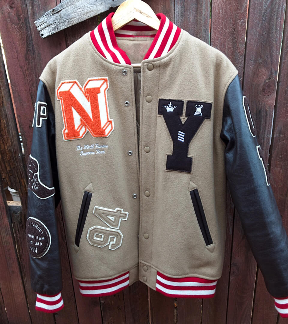 らくらくメ Supreme Team Varsity Jacket 2019 スタジャン sfmYB