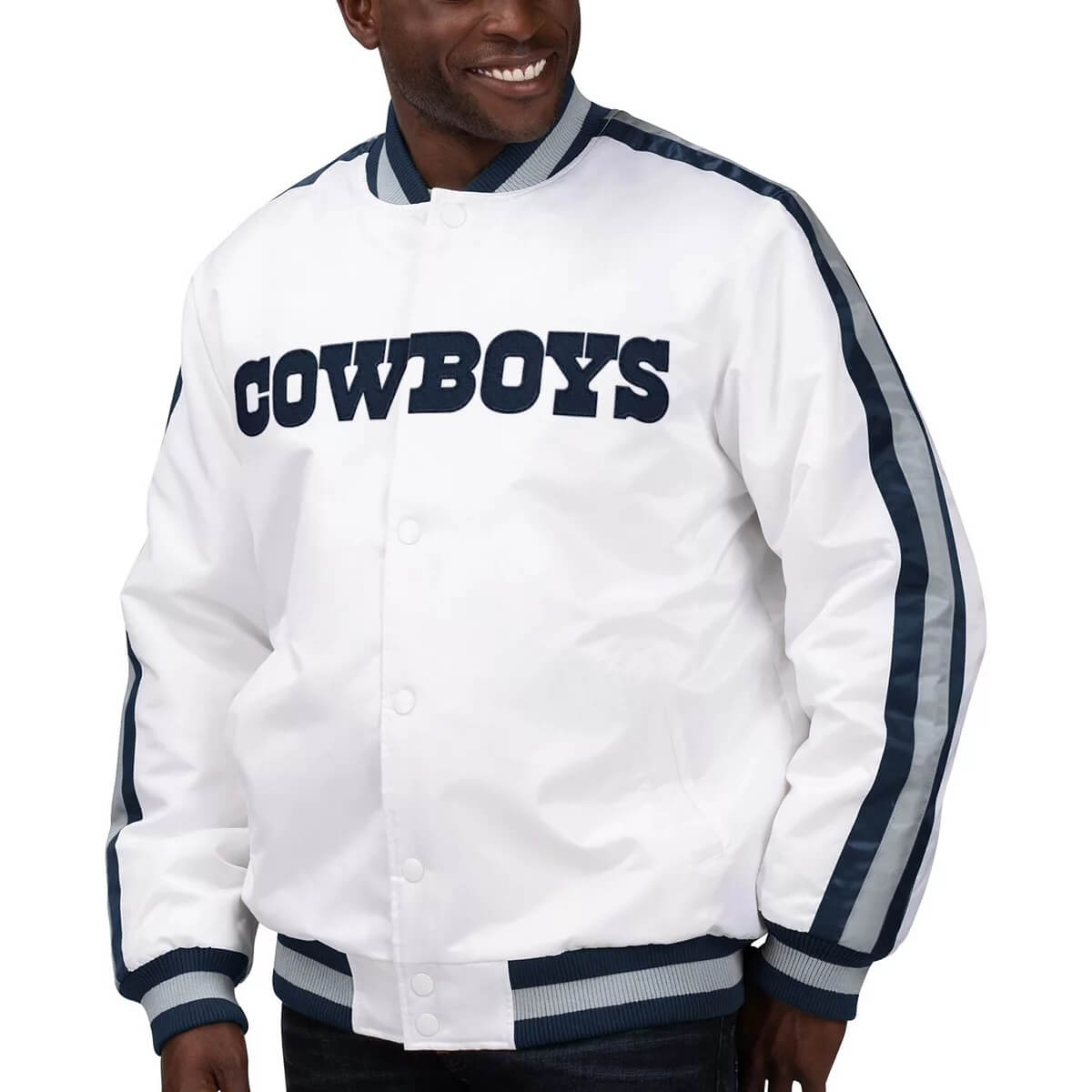 White Dallas Cowboys Throwback D Line 