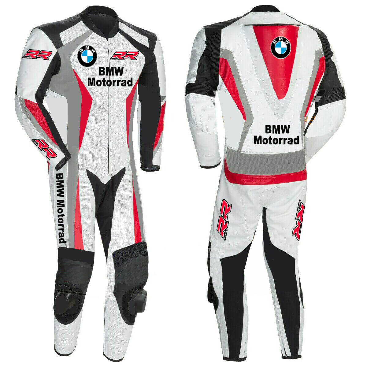BMW Motocicleta Traje de moto Cuero Armadura Biker Motorcycle Leather Suit 