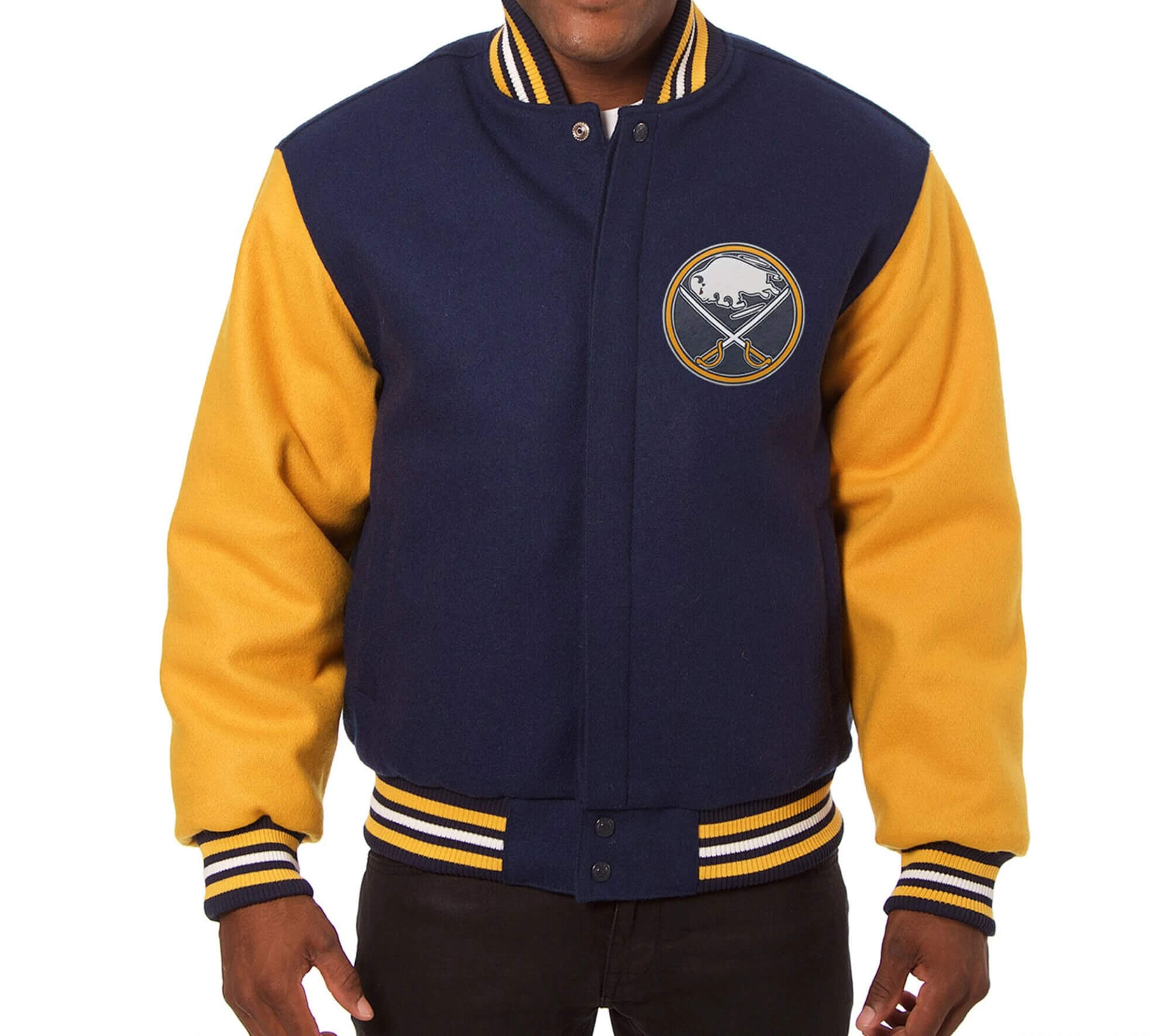 Buffalo Sabres Navy Gold Two Tone Wool 