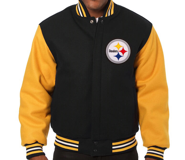 Nfl Pittsburgh Steelers Football Varsity Jacket Jackets Maker Nfl Pittsburgh Steelers Football, Pittsburgh Steelers Men S Winter Coats