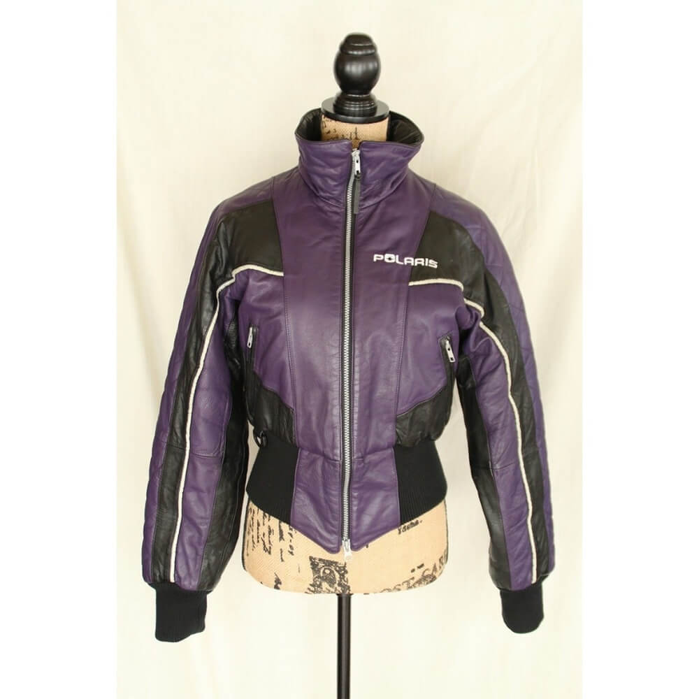 Vintage Purple Polaris Snowmobile 